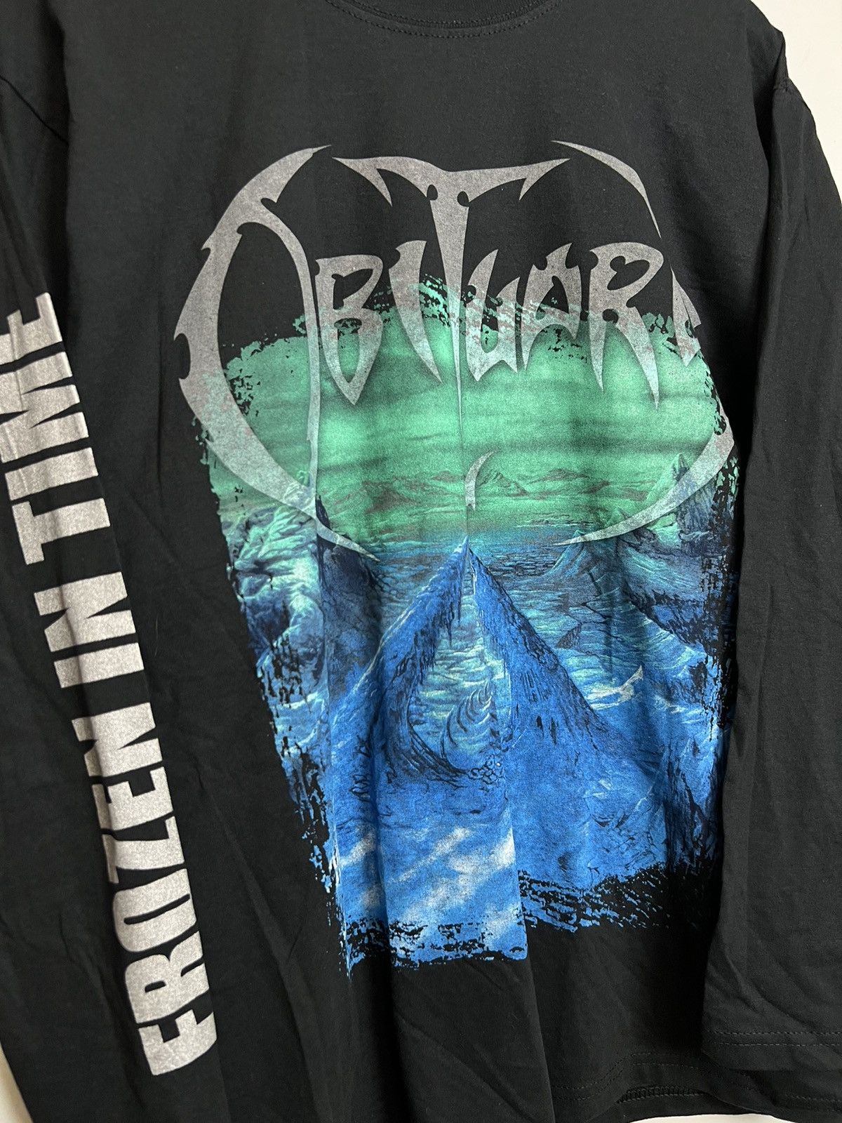 Band Tees 00s Obituary Frozen In Time Vintage Death Metal Band Tee Size US M / EU 48-50 / 2 - 3 Thumbnail