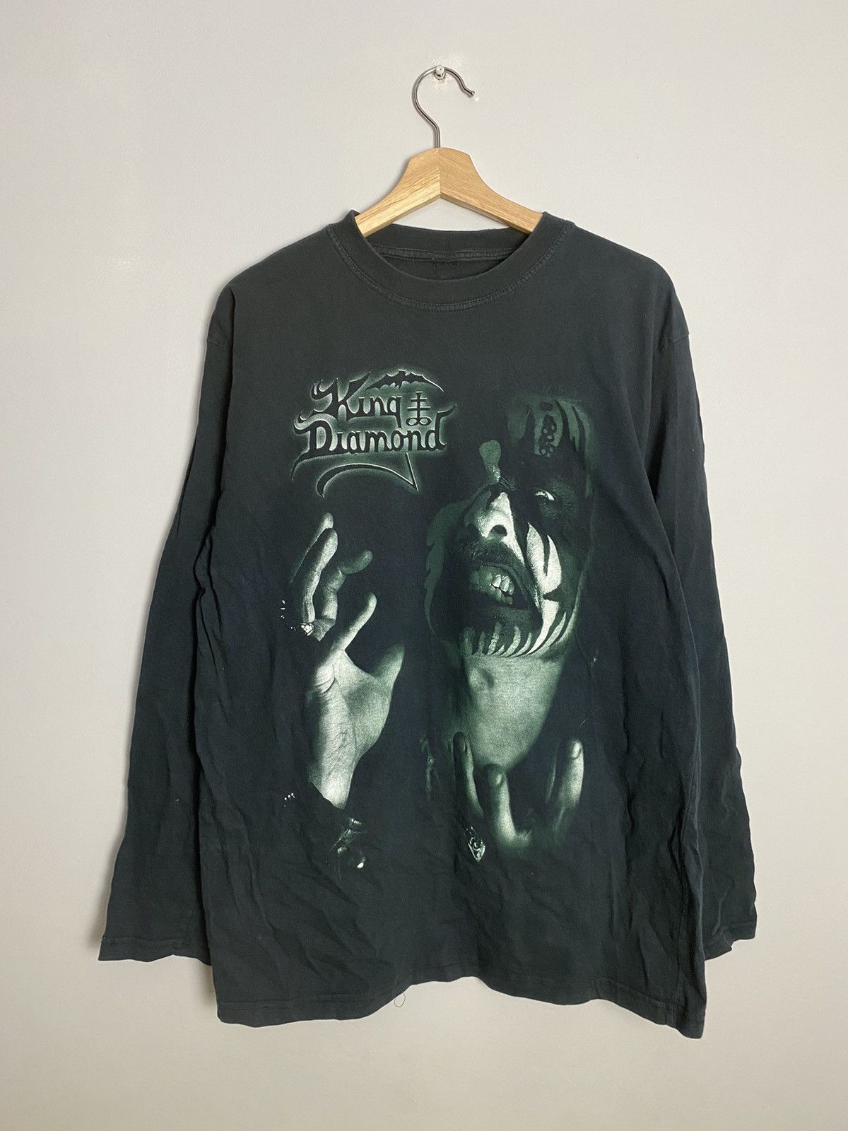 Band Tees Rare 90s King Diamond Vintage Heavy Metal Longsleeve OG Size US XL / EU 56 / 4 - 1 Thumbnail
