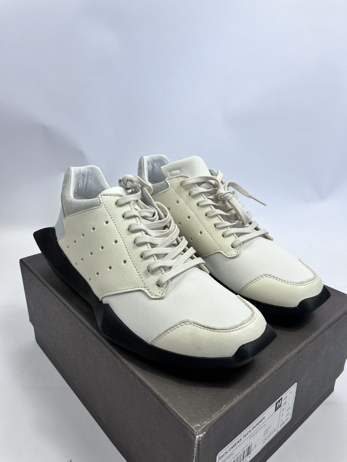 Adidas × Rick Owens Tech Runner Sneakers Size US 7.5 / EU 40-41 - 7 Thumbnail