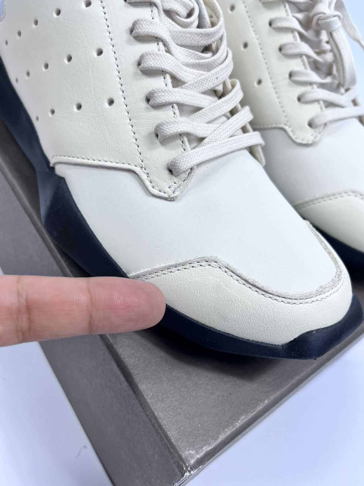 Adidas × Rick Owens Tech Runner Sneakers Size US 7.5 / EU 40-41 - 10 Thumbnail