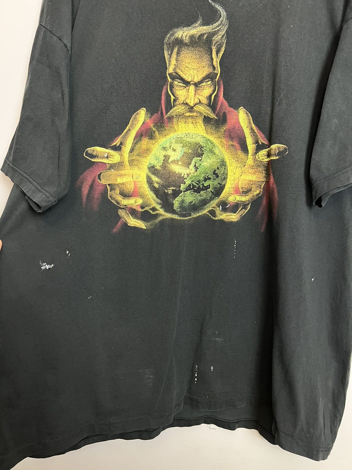 Band Tees Vintage 90s Thunderdome Wizard Amsterdam Gabber Band Tshirt Size US XL / EU 56 / 4 - 5 Thumbnail