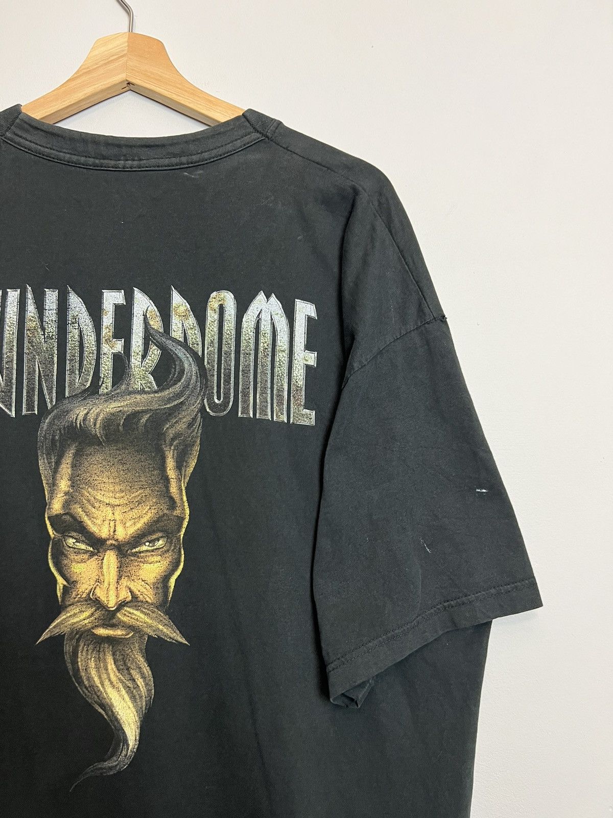 Band Tees Vintage 90s Thunderdome Wizard Amsterdam Gabber Band Tshirt Size US XL / EU 56 / 4 - 4 Thumbnail
