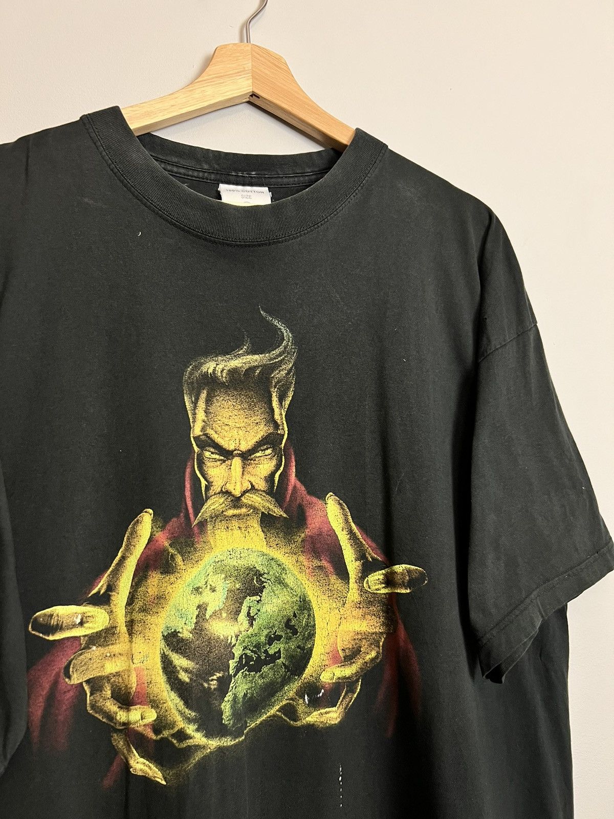 Band Tees Vintage 90s Thunderdome Wizard Amsterdam Gabber Band Tshirt Size US XL / EU 56 / 4 - 6 Thumbnail