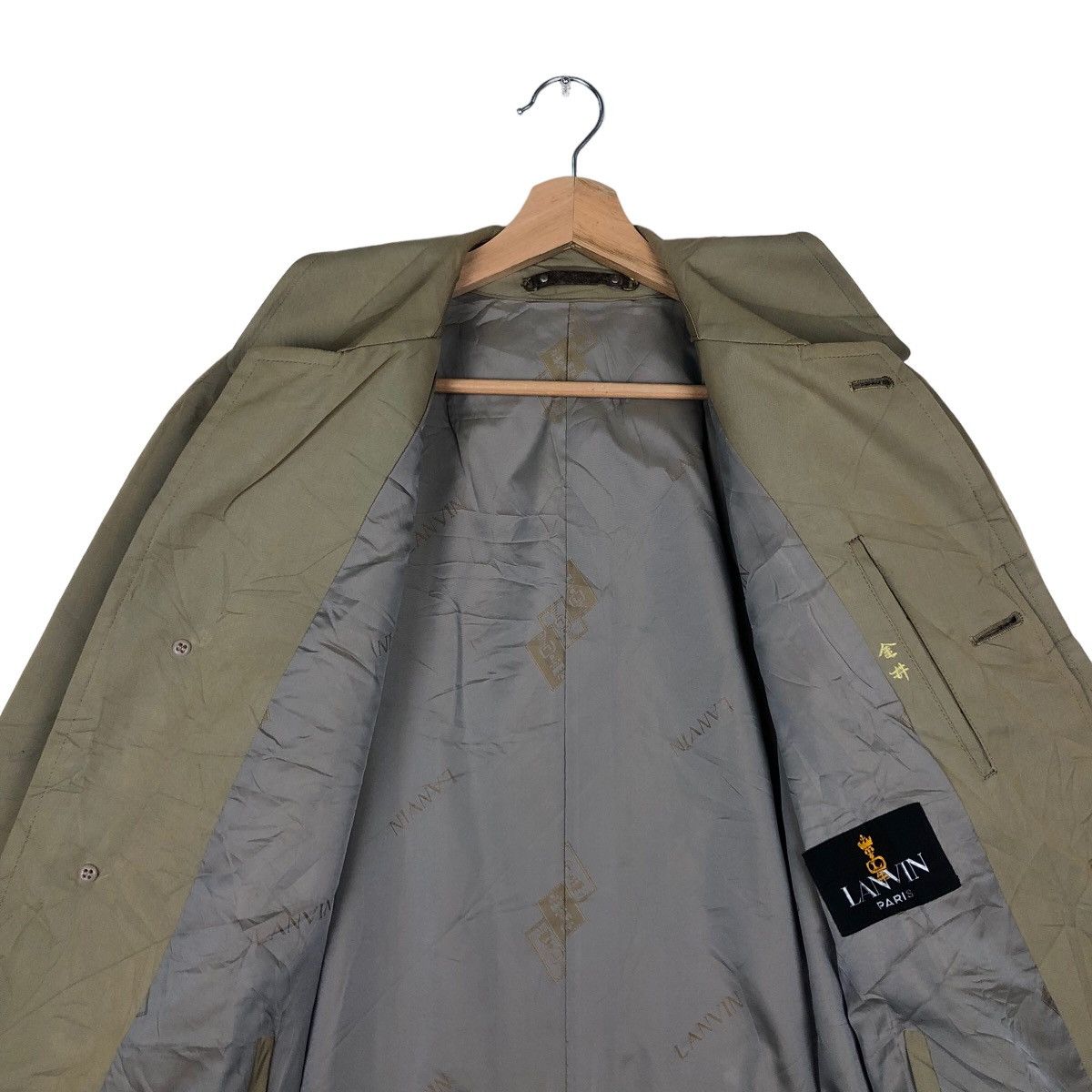 Japanese Brand VINTAGE LONG JACKET DOUBLE BREAST LANVIN PARIS Size US M / EU 48-50 / 2 - 11 Thumbnail