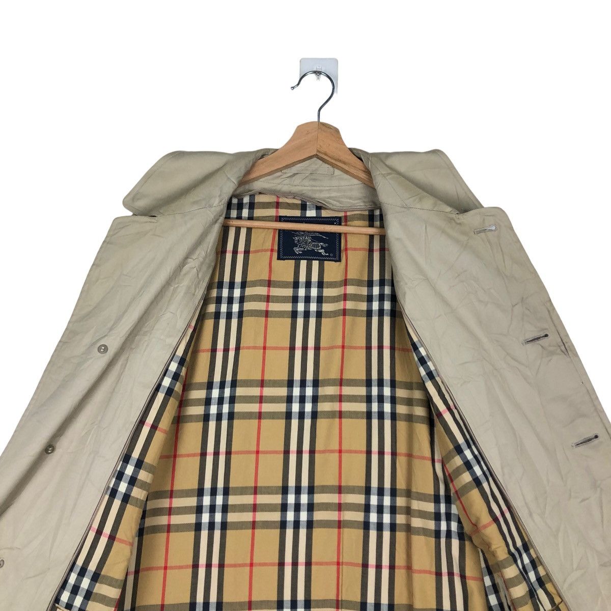 Burberry VINTAGE BURBERRYS LONG JACKET NOVA CHECK LINING Size US M / EU 48-50 / 2 - 11 Thumbnail