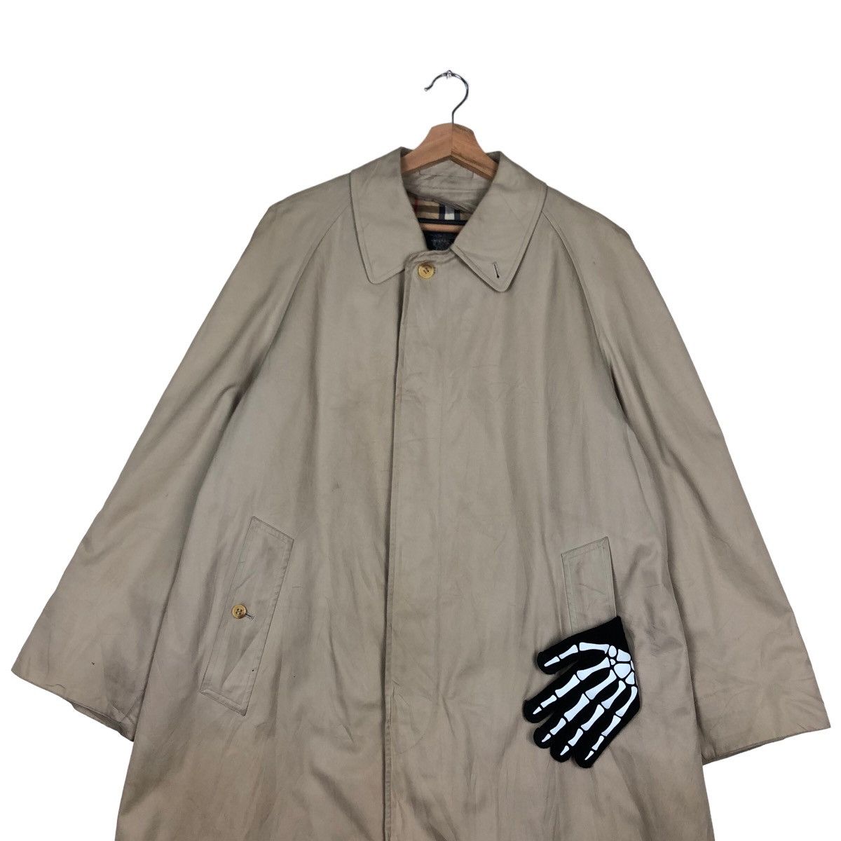 Burberry VINTAGE BURBERRYS LONG JACKET NOVA CHECK LINING Size US M / EU 48-50 / 2 - 2 Thumbnail