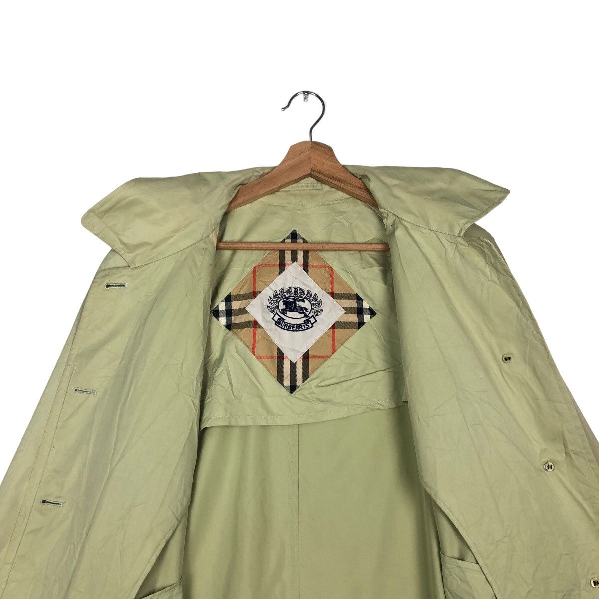 Burberry VINTAGE DOUBLE BREAST LONG JACKET BURBERRYS NOVA CHECK Size US M / EU 48-50 / 2 - 11 Thumbnail