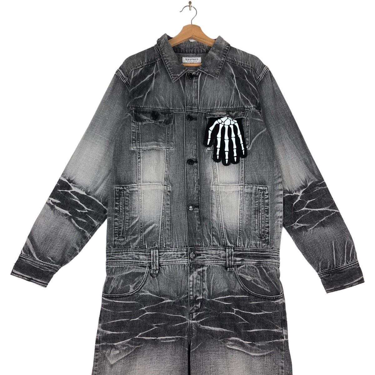 Hysteric Glamour VINTAGE LOWBOX DISTRESSED OVERALL ISSEY MIYAKE DESIGN Size US 39 - 2 Thumbnail