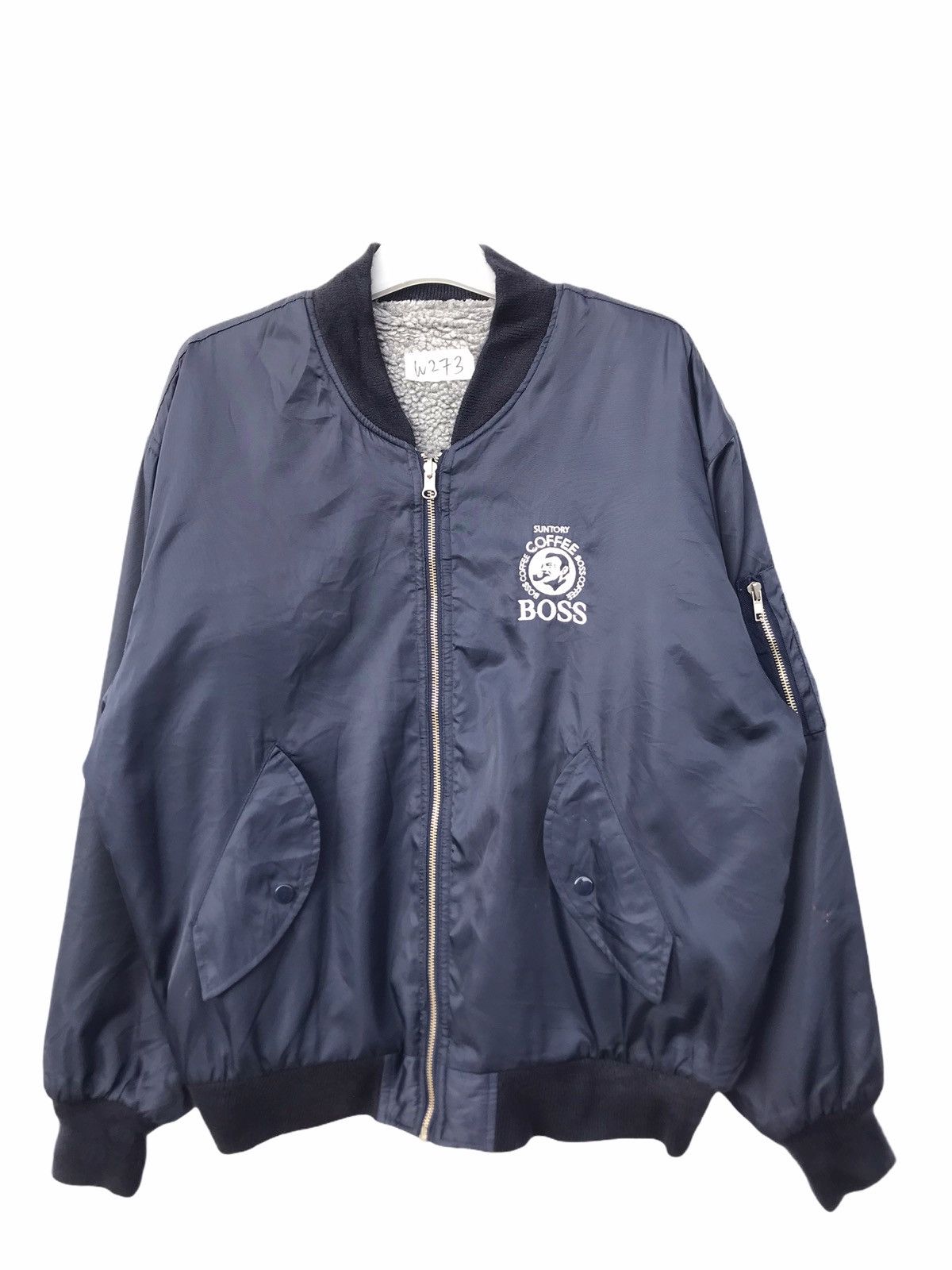 Japanese Brand Vintage Suntory Boss Reversible Bomber Jacket Size US M / EU 48-50 / 2 - 1 Thumbnail