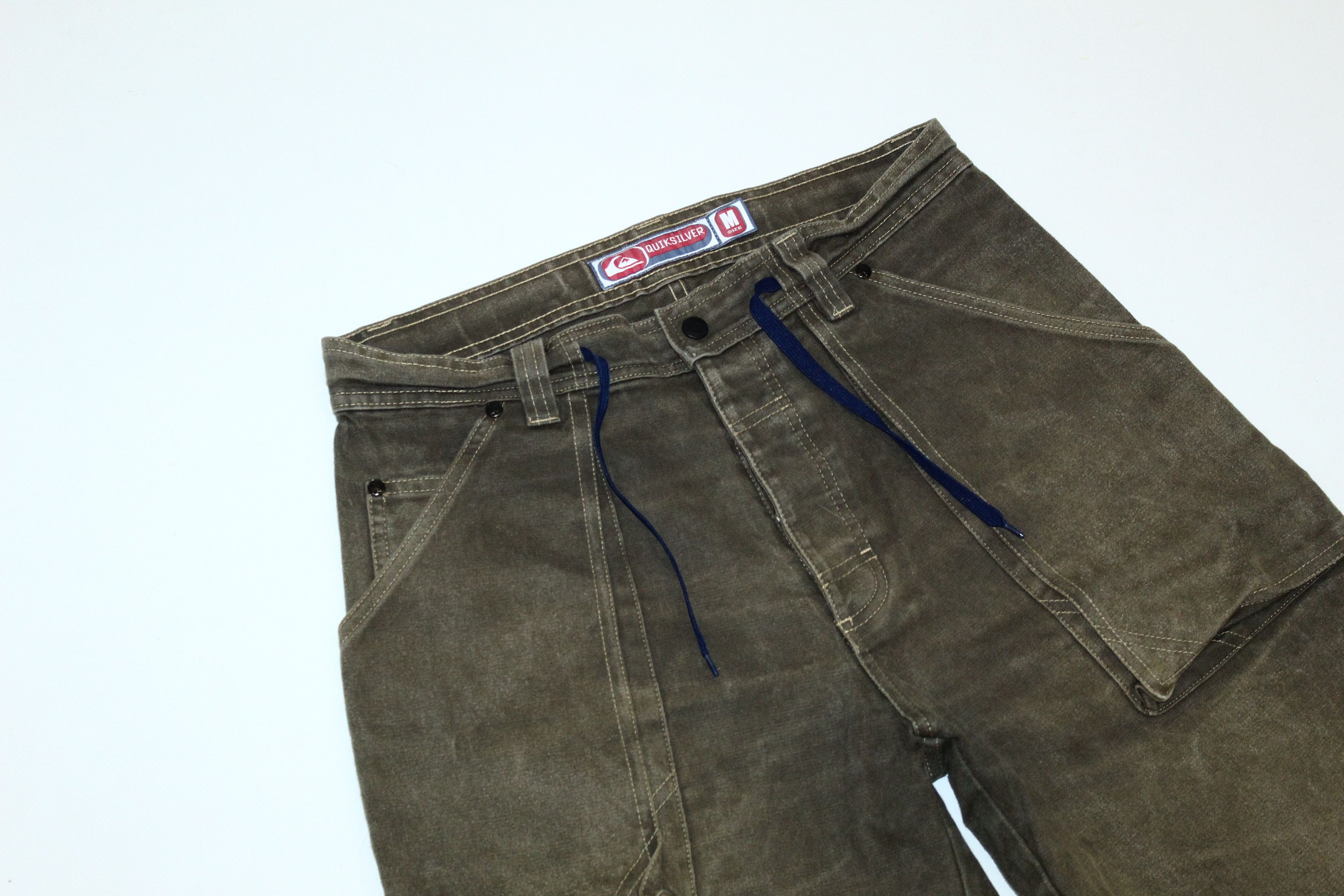 Quiksilver 💥RARE💥 90's Quiksilver Angel Dust Distress Washed Shorts Size US 32 / EU 48 - 3 Thumbnail