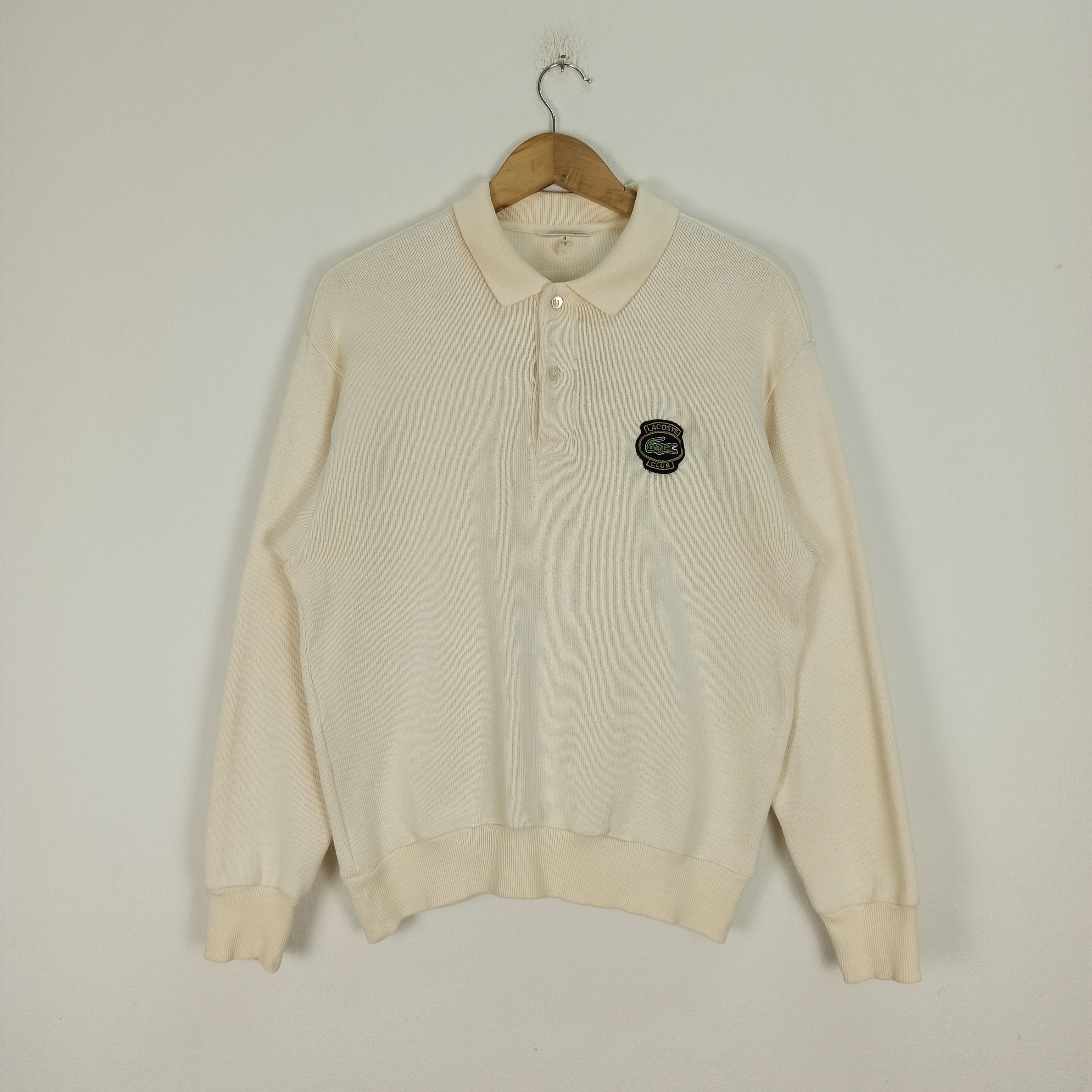 Lacoste Vintage Chemise Lacoste Small Logo Sweatshirt Size US M / EU 48-50 / 2 - 1 Thumbnail