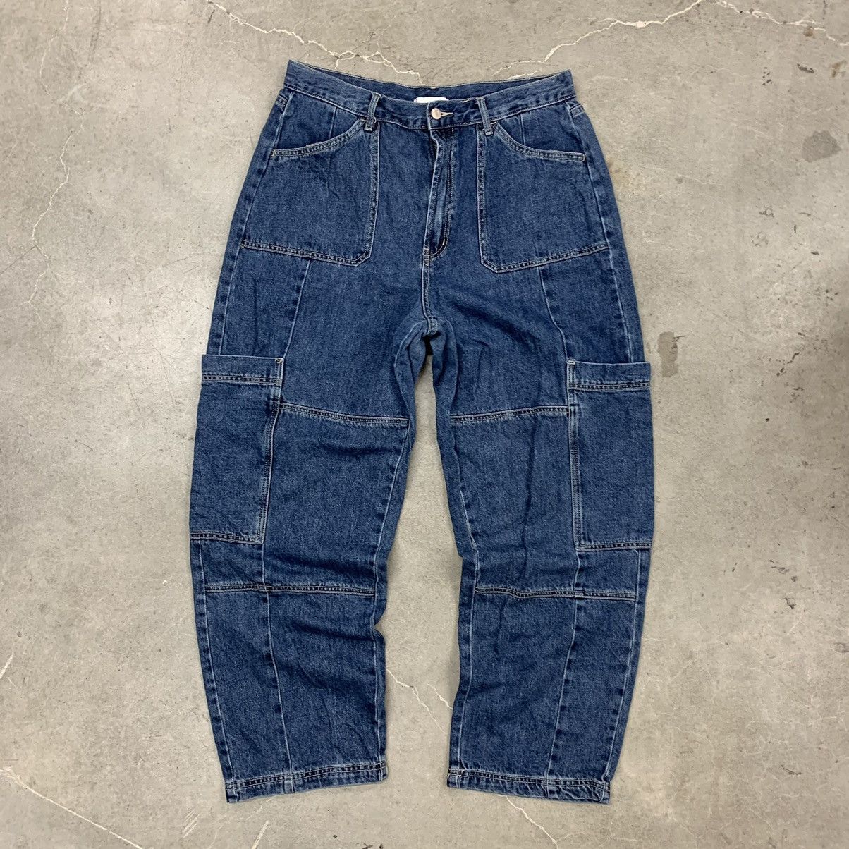 Bdg baggy cargo double knee jeans skate y2k