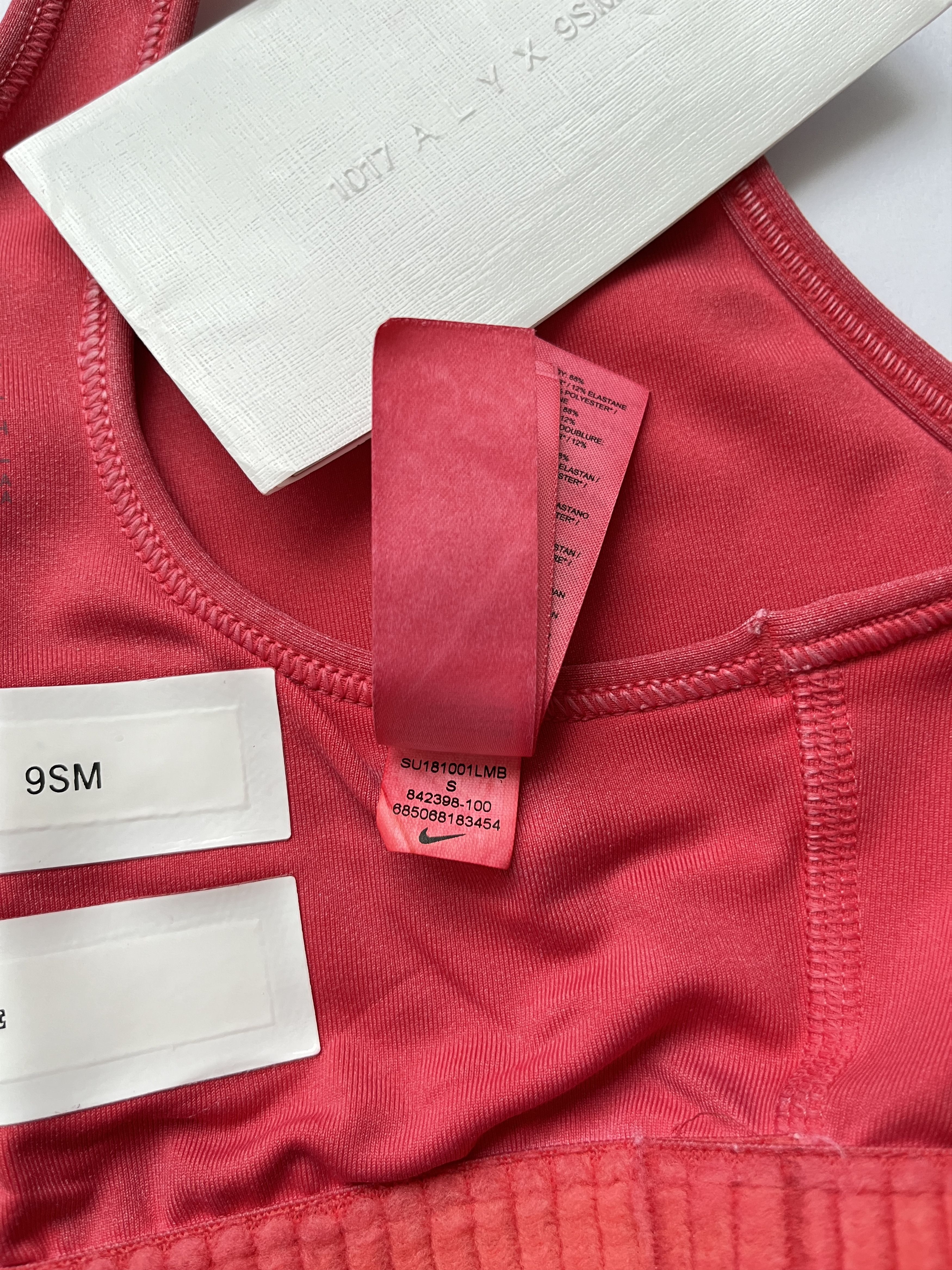 1017 ALYX 9SM ⚡️QUICK SALE⚡️1017 ALYX 9SM x Nike Red Sports Bra Tank Top Size S / US 4 / IT 40 - 6 Thumbnail