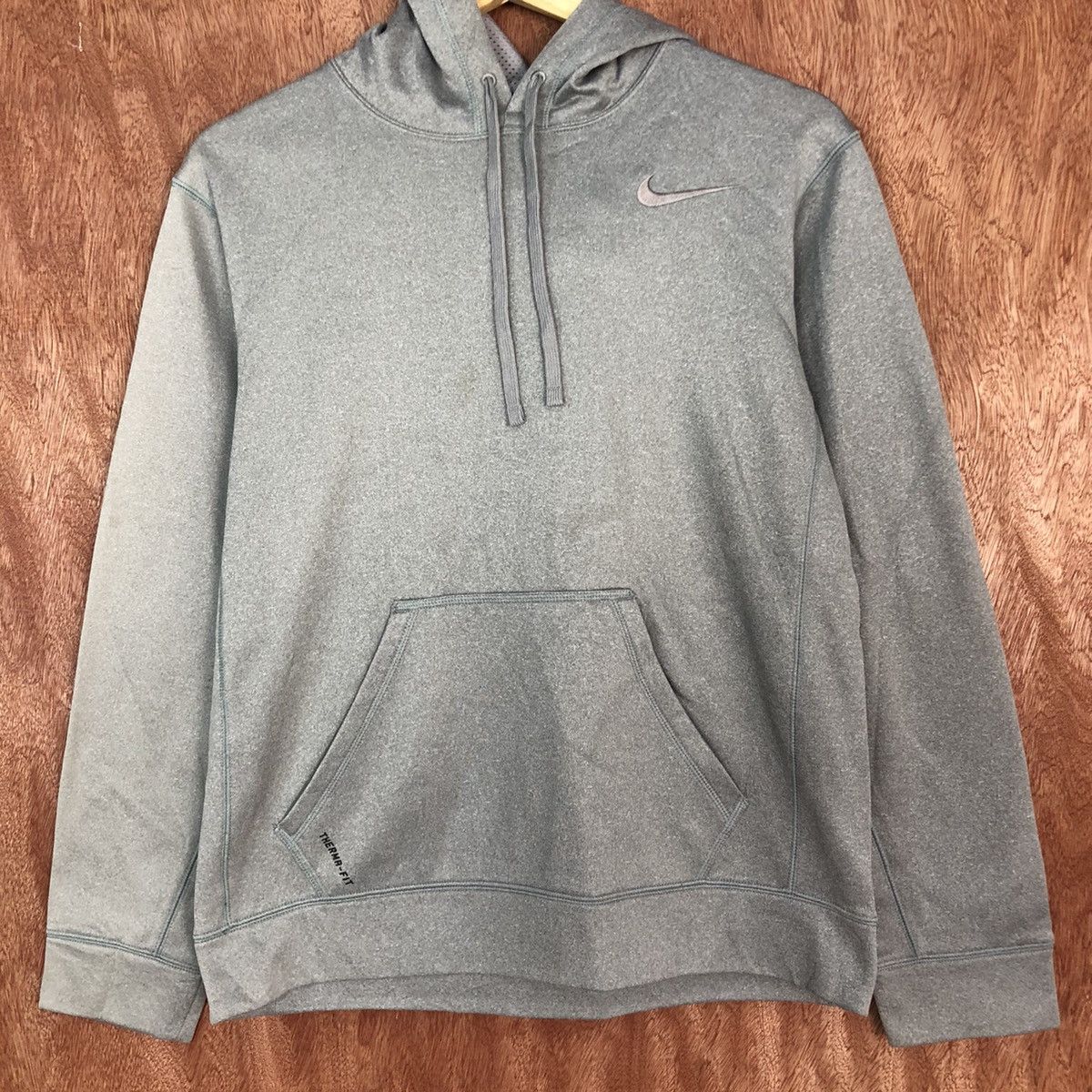 Nike Nike Therma Fit Grey Small Logo Hoodies #1970 Size US M / EU 48-50 / 2 - 8 Thumbnail