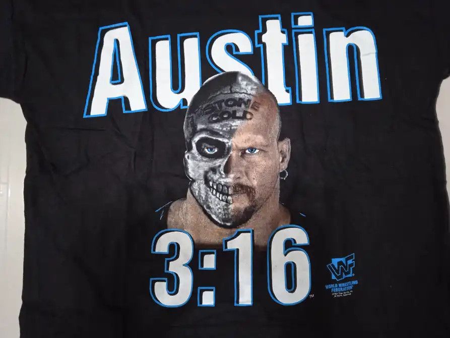 Vintage Vintage 90s WWF Stone Cold Steve Austin T-Shirt Size US M / EU 48-50 / 2 - 4 Thumbnail