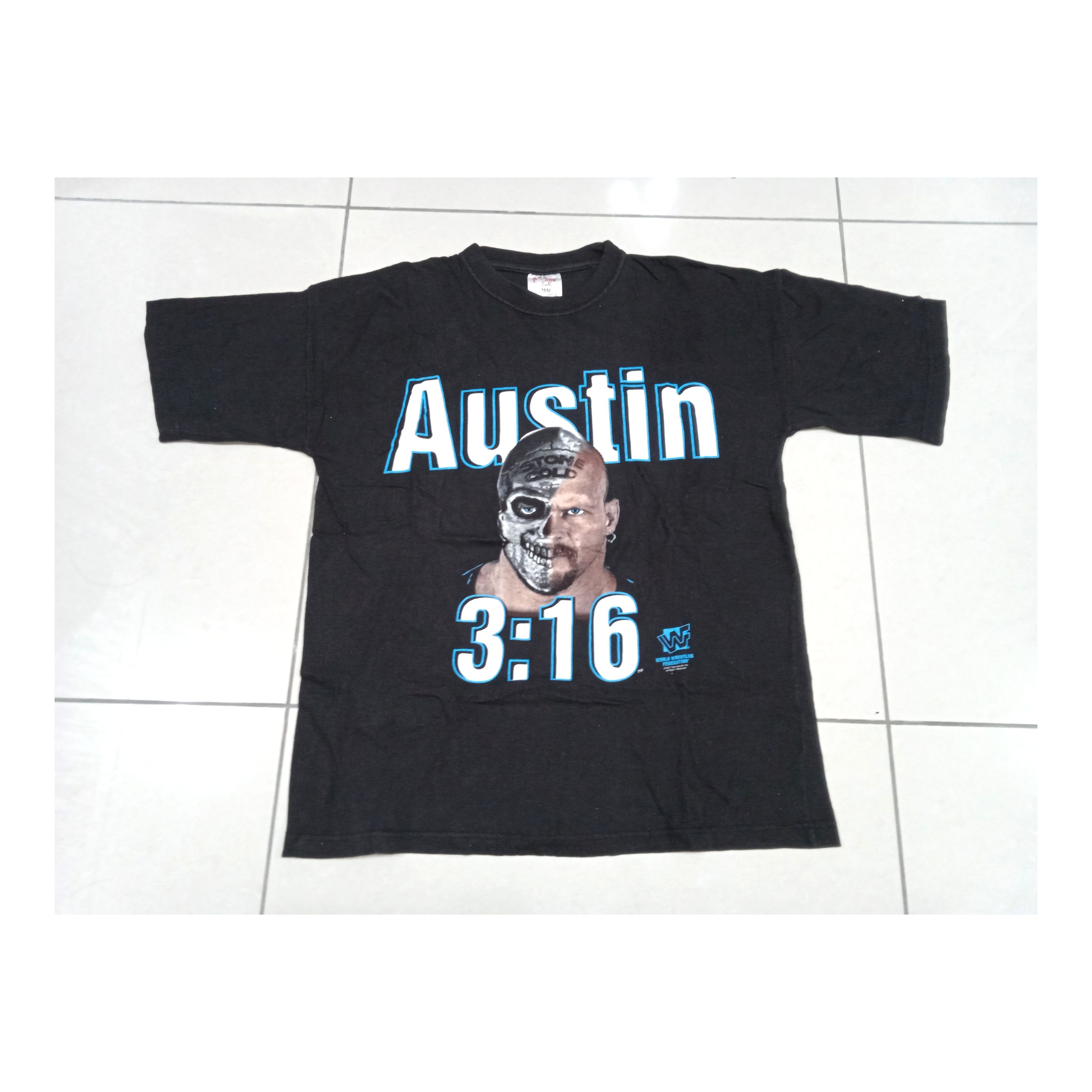 Vintage Vintage 90s WWF Stone Cold Steve Austin T-Shirt Size US M / EU 48-50 / 2 - 1 Thumbnail