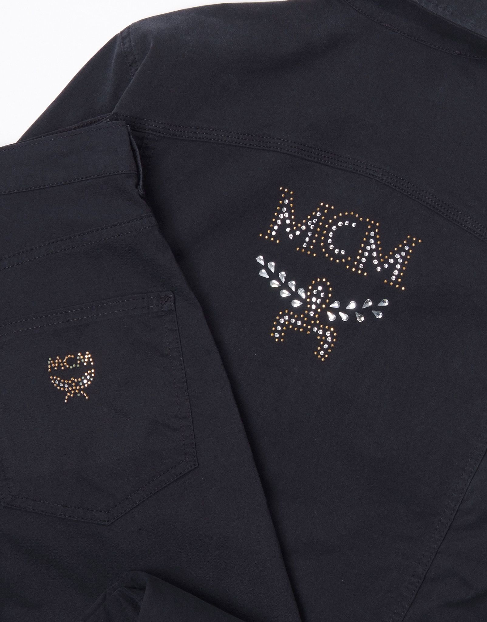 Vintage Vintage MCM Swarovski Encrusted 2 Piece Jeans Suit Set Rare Size S / US 4 / IT 40 - 9 Thumbnail