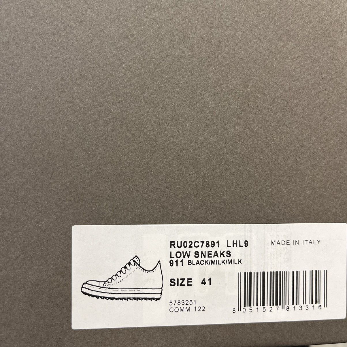 Rick Owens Rick Owens Pony Hair Ramones Low Black | Grailed