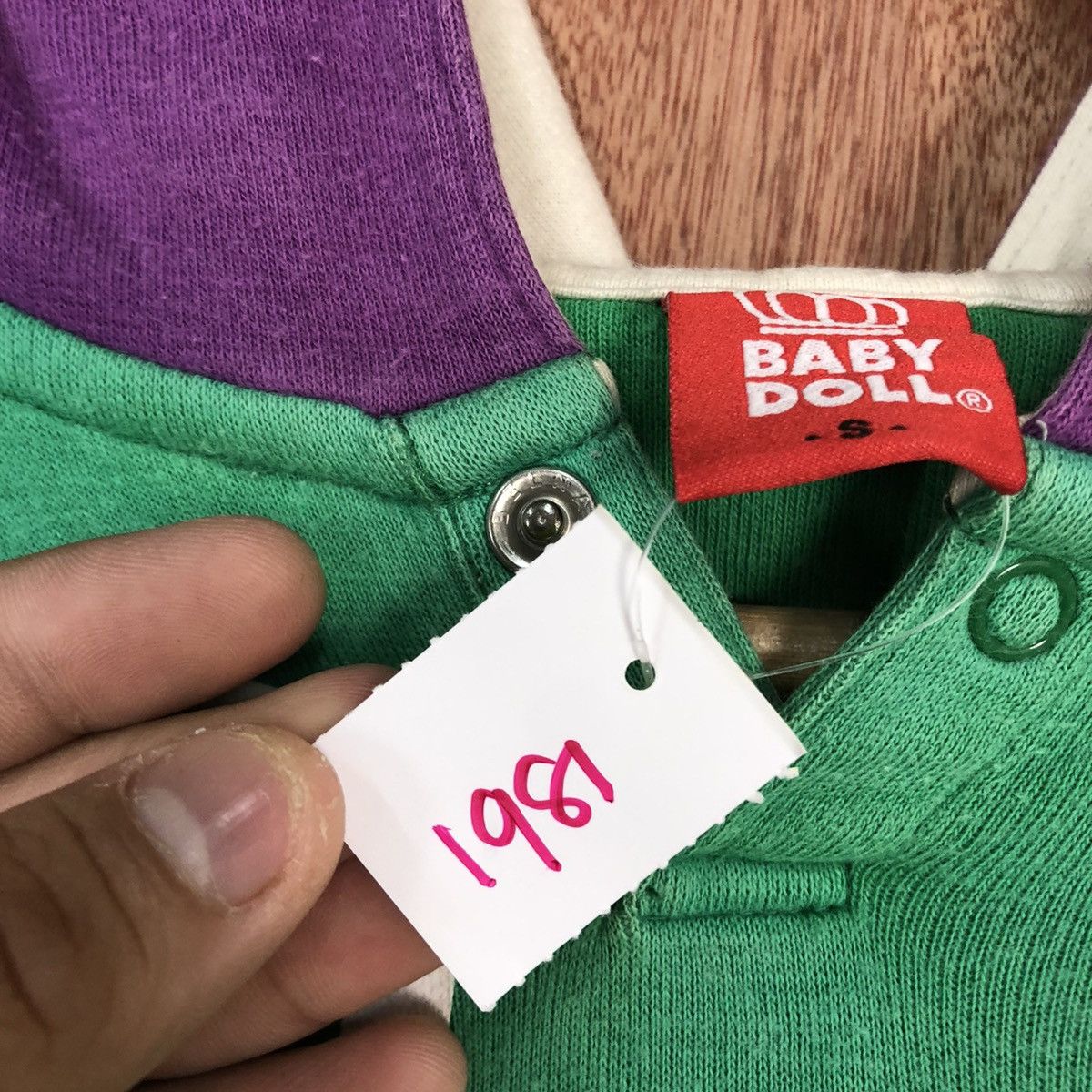 Japanese Brand DL Baby Doll Green Big Logo Hoodies #1981 Size S / US 4 / IT 40 - 14 Thumbnail