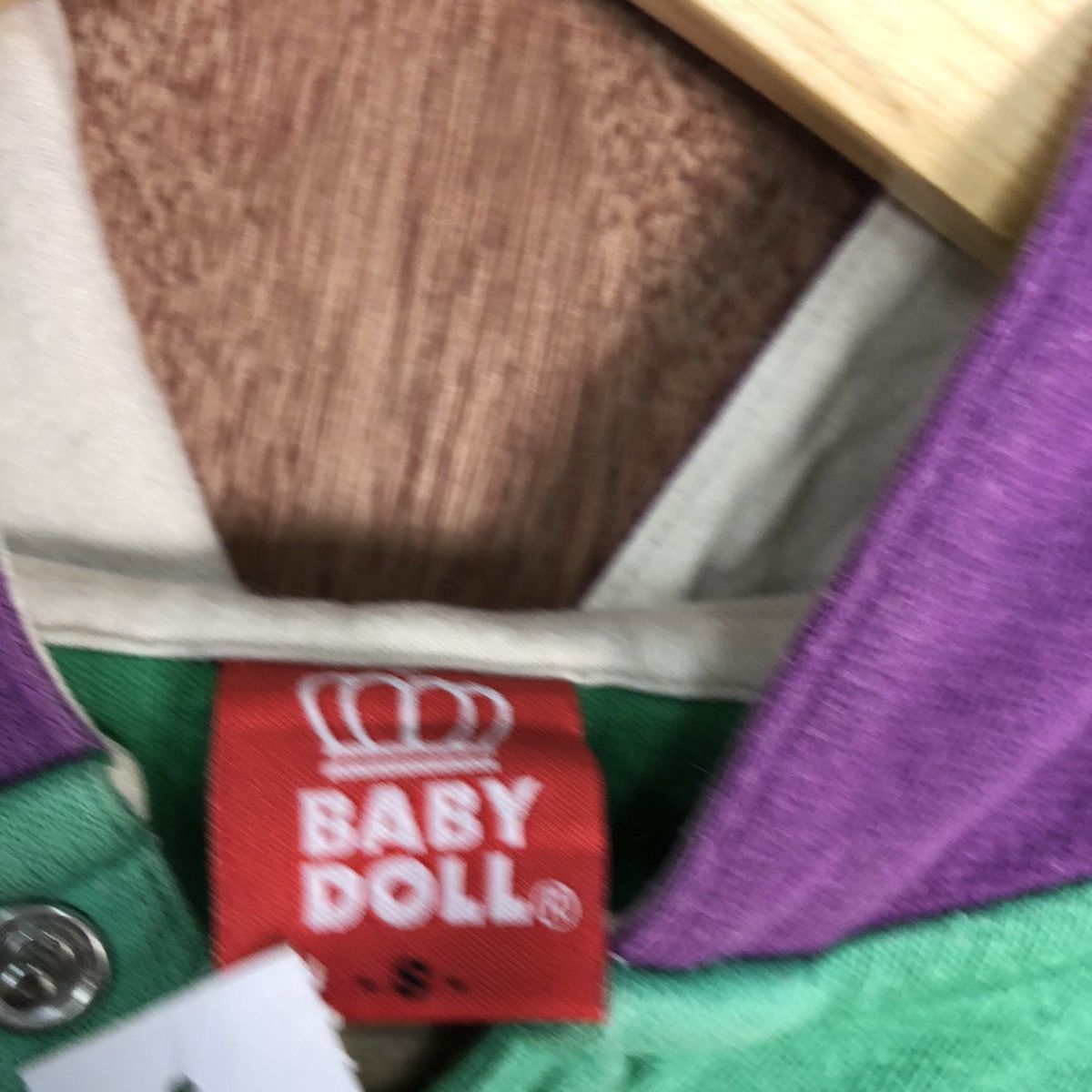 Japanese Brand DL Baby Doll Green Big Logo Hoodies #1981 Size S / US 4 / IT 40 - 13 Thumbnail