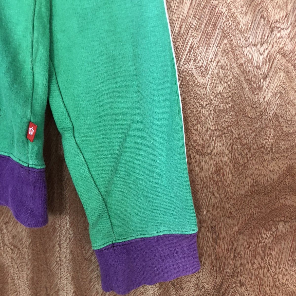 Japanese Brand DL Baby Doll Green Big Logo Hoodies #1981 Size S / US 4 / IT 40 - 4 Thumbnail