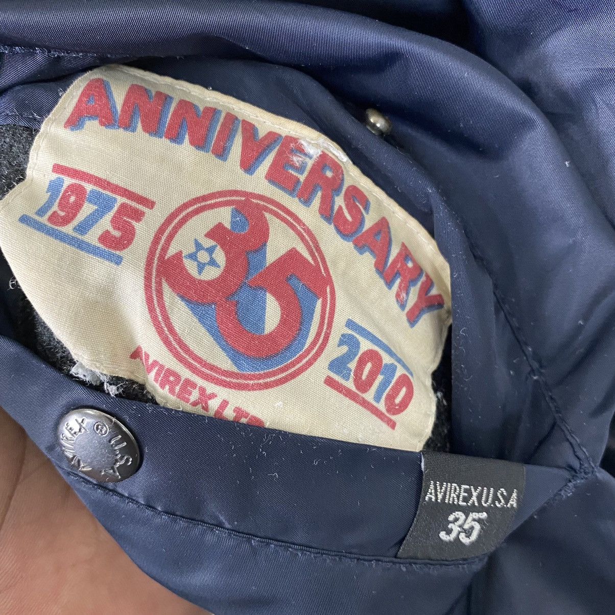 Avirex × Vintage AVIREX LTD ANNIVERSARY 35YEAR REVERSIBLE BOMBER JACKET Size US L / EU 52-54 / 3 - 10 Thumbnail