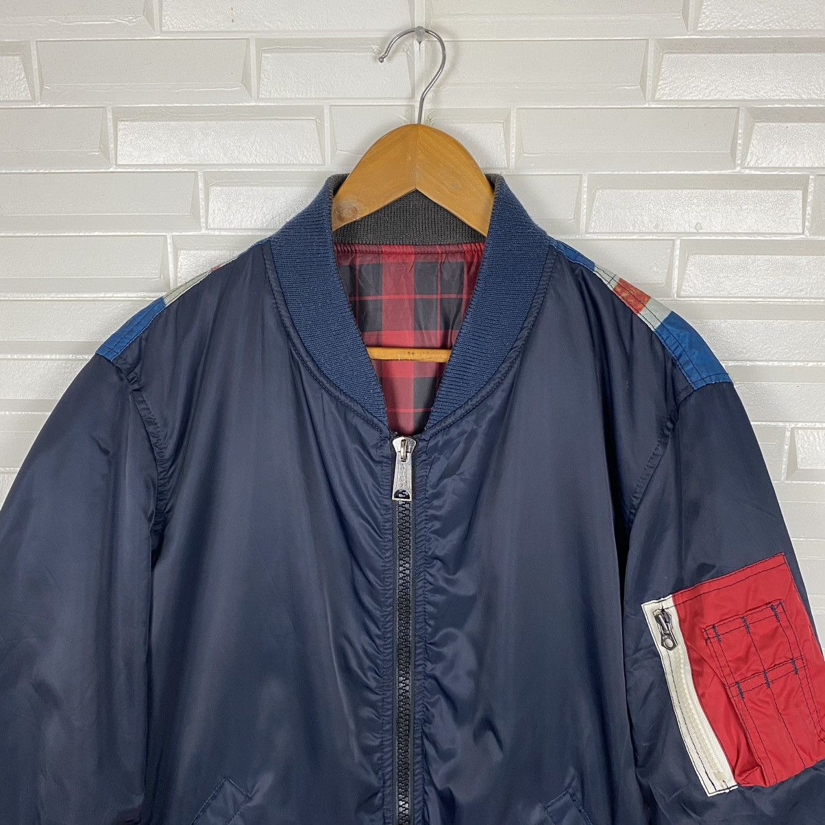 Avirex × Vintage AVIREX LTD ANNIVERSARY 35YEAR REVERSIBLE BOMBER JACKET Size US L / EU 52-54 / 3 - 6 Thumbnail