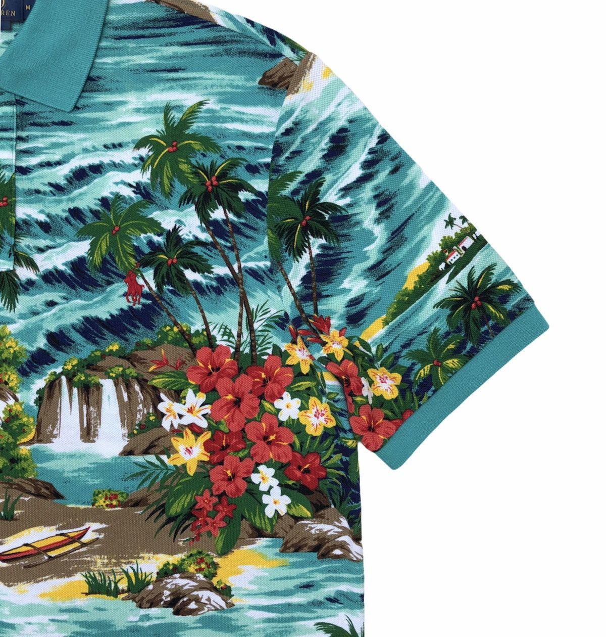 Polo Ralph Lauren Polo Ralph Lauren Cotton Hawaiian Print Tee Size US M / EU 48-50 / 2 - 3 Thumbnail