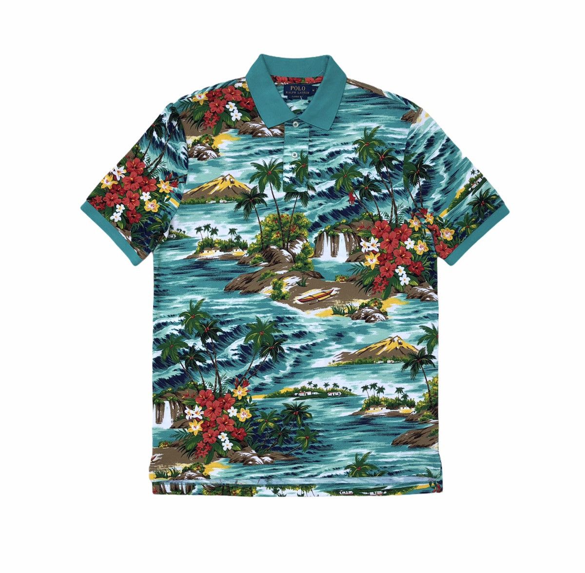 Polo Ralph Lauren Polo Ralph Lauren Cotton Hawaiian Print Tee Size US M / EU 48-50 / 2 - 1 Thumbnail