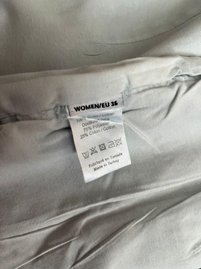 Y/Project Metallic Denim Skirt Size 25" / US 0 / IT 36 - 6 Thumbnail