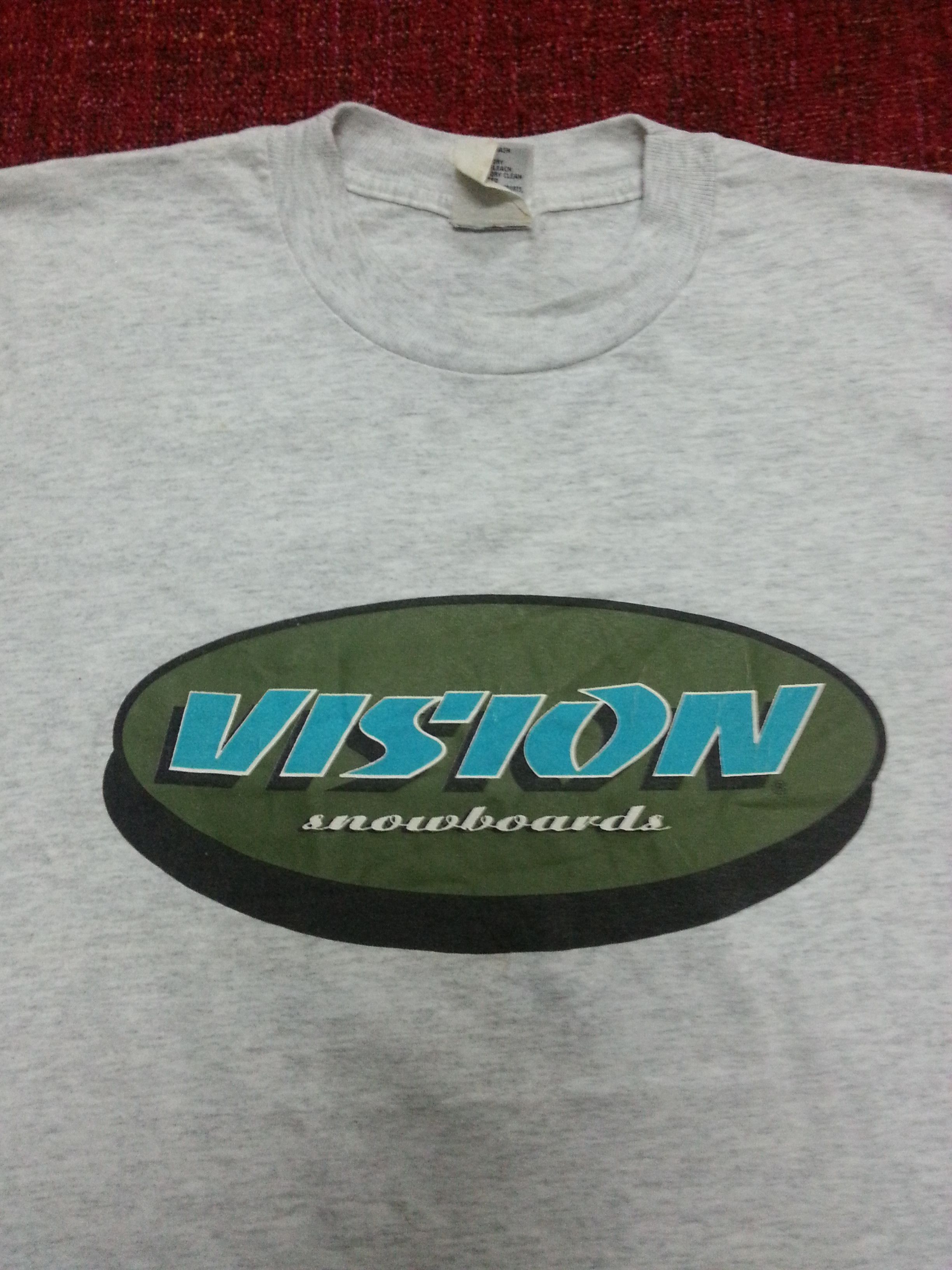 Vintage Vison Streetwear Tee Snowboards Skate Stussy
