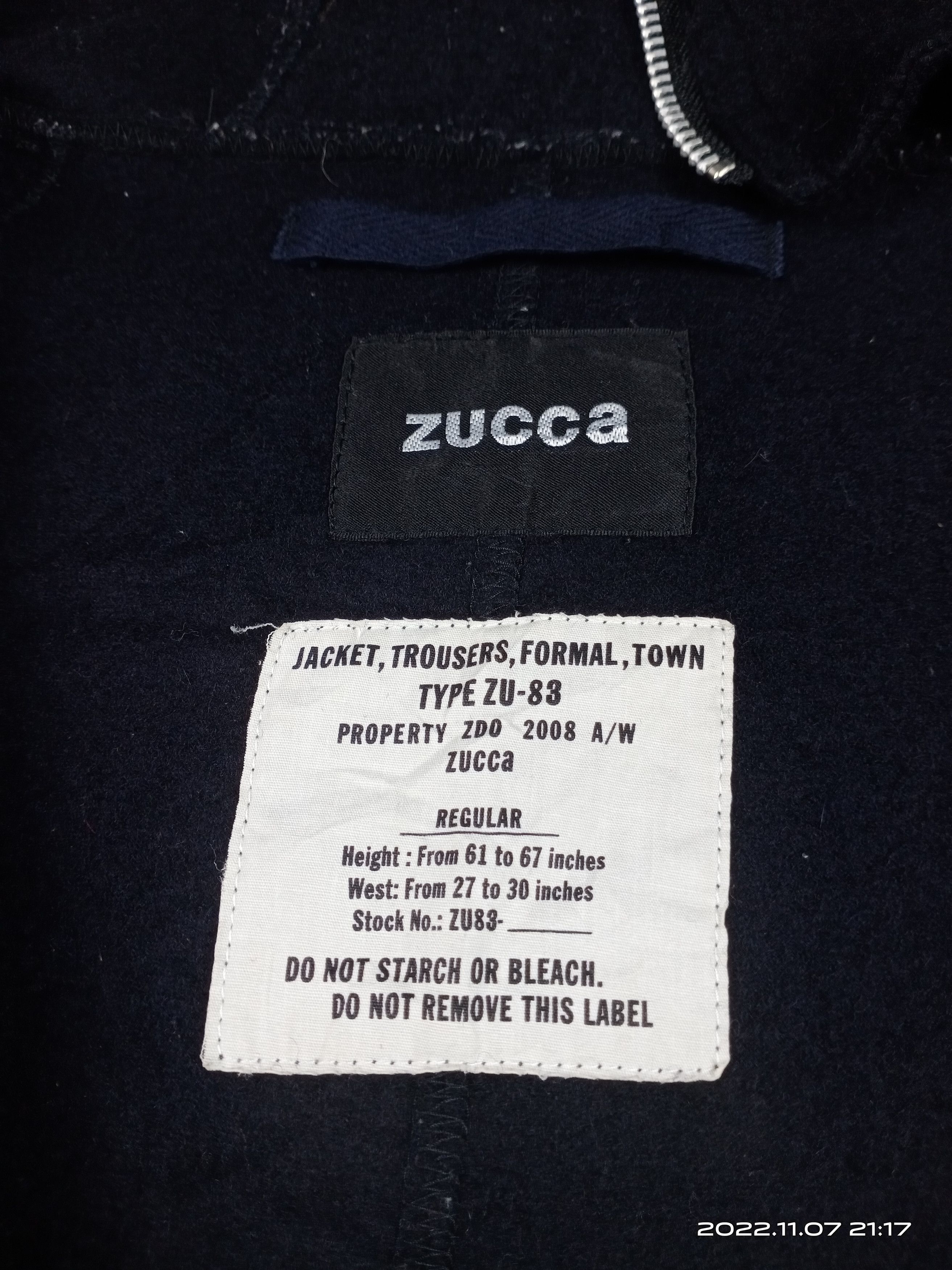 CABANE de ZUCCa 💥RARE💥Zucca Type Zu-83 Trousers Military Wool Jacket Size US M / EU 48-50 / 2 - 7 Thumbnail