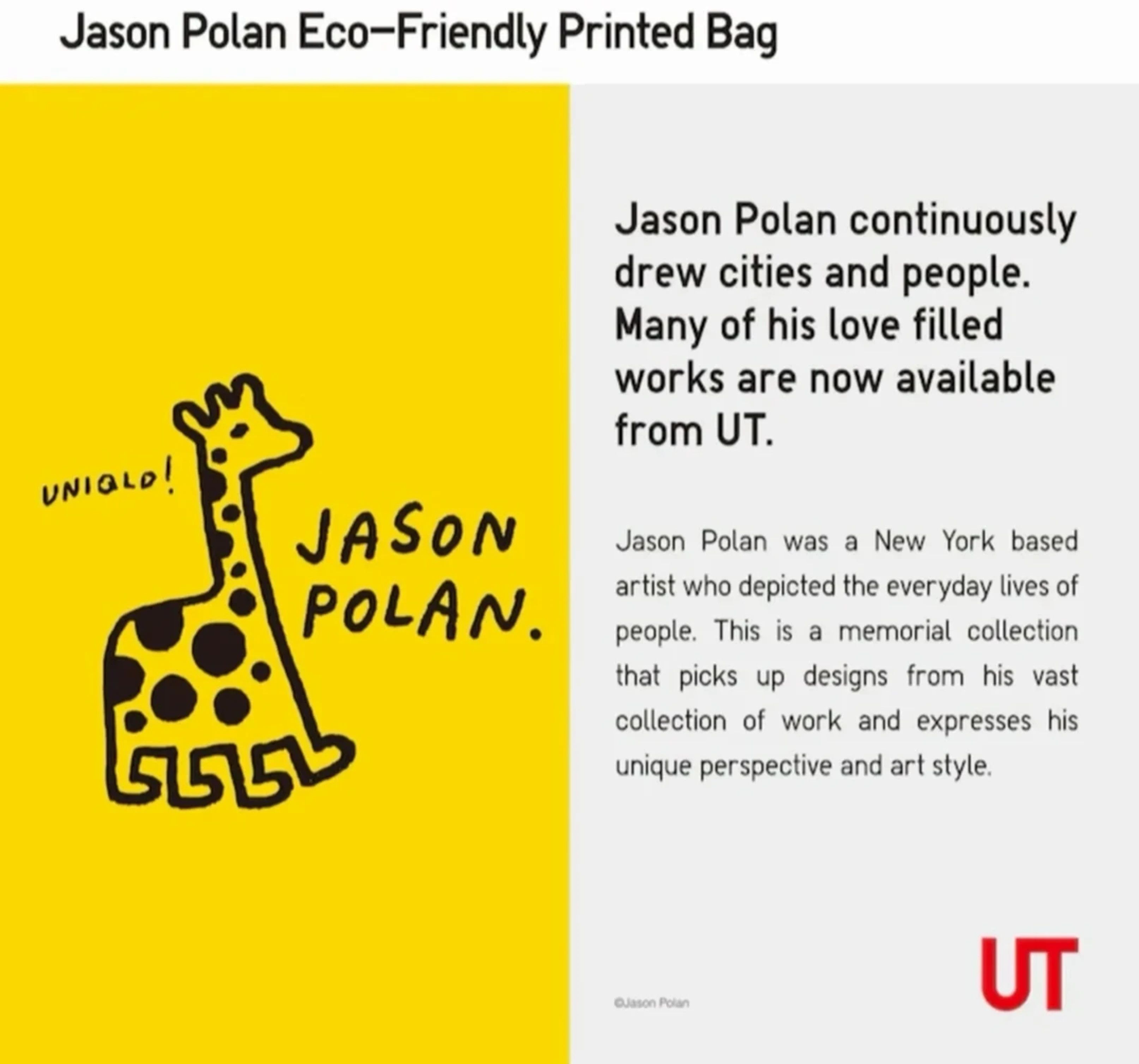 Japanese Brand Jason Polan Artis Art Tote Bag Limited Edition Exclusive Size ONE SIZE - 10 Thumbnail