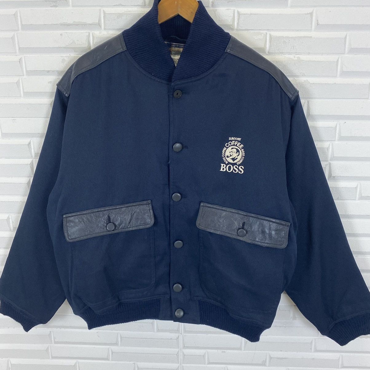 Japanese Brand SUNTORY BOSS COFFEE BOMBER STYLE JACKET NICE DESIGN Size US L / EU 52-54 / 3 - 5 Thumbnail