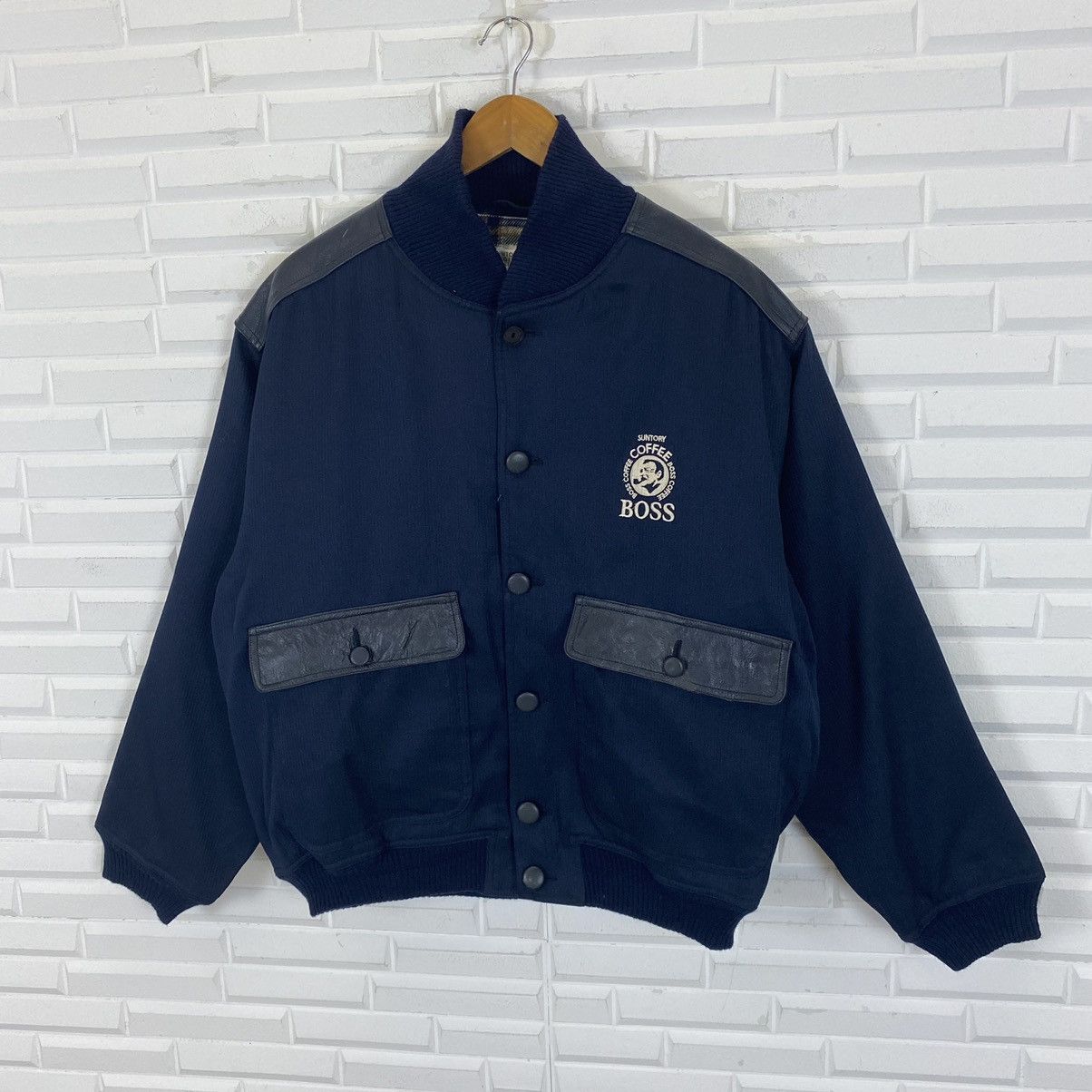 Japanese Brand SUNTORY BOSS COFFEE BOMBER STYLE JACKET NICE DESIGN Size US L / EU 52-54 / 3 - 4 Thumbnail