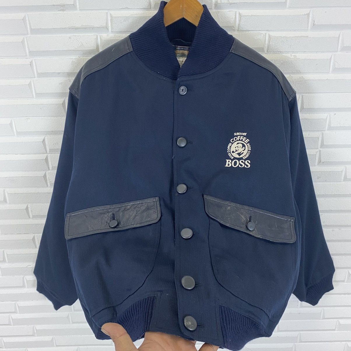Japanese Brand SUNTORY BOSS COFFEE BOMBER STYLE JACKET NICE DESIGN Size US L / EU 52-54 / 3 - 7 Thumbnail
