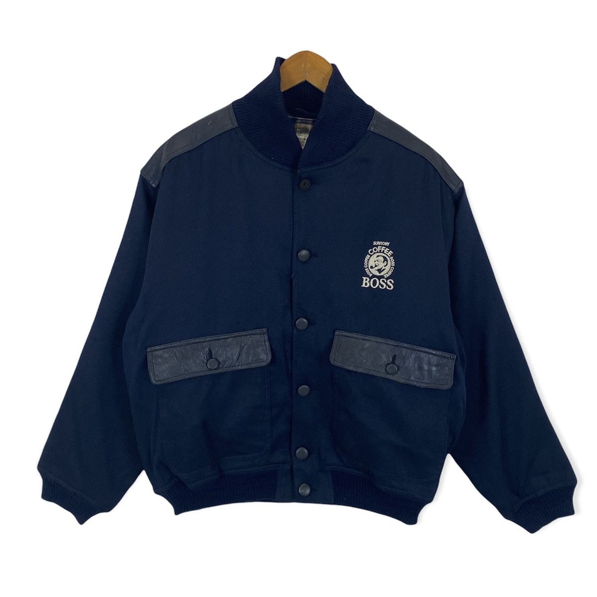Japanese Brand SUNTORY BOSS COFFEE BOMBER STYLE JACKET NICE DESIGN Size US L / EU 52-54 / 3 - 1 Thumbnail