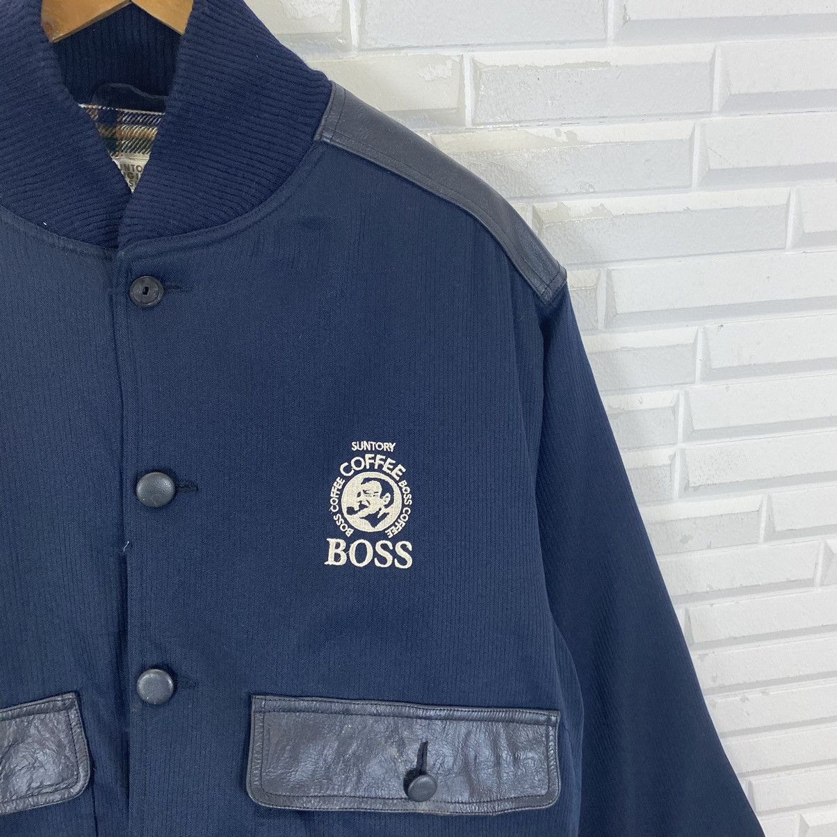 Japanese Brand SUNTORY BOSS COFFEE BOMBER STYLE JACKET NICE DESIGN Size US L / EU 52-54 / 3 - 6 Thumbnail