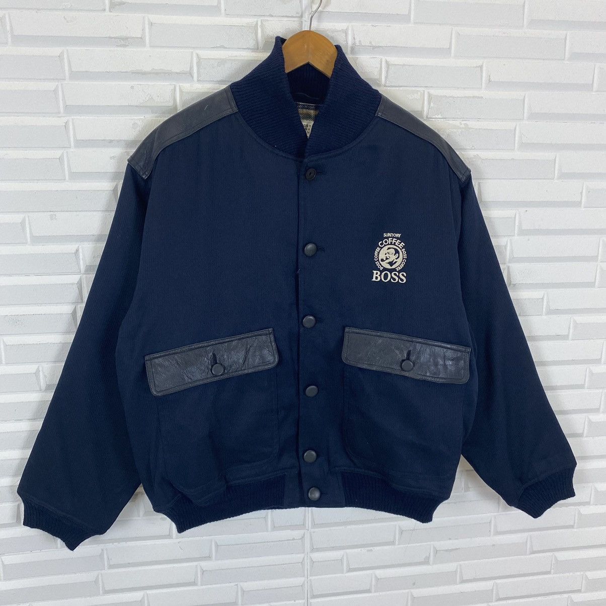 Japanese Brand SUNTORY BOSS COFFEE BOMBER STYLE JACKET NICE DESIGN Size US L / EU 52-54 / 3 - 3 Thumbnail