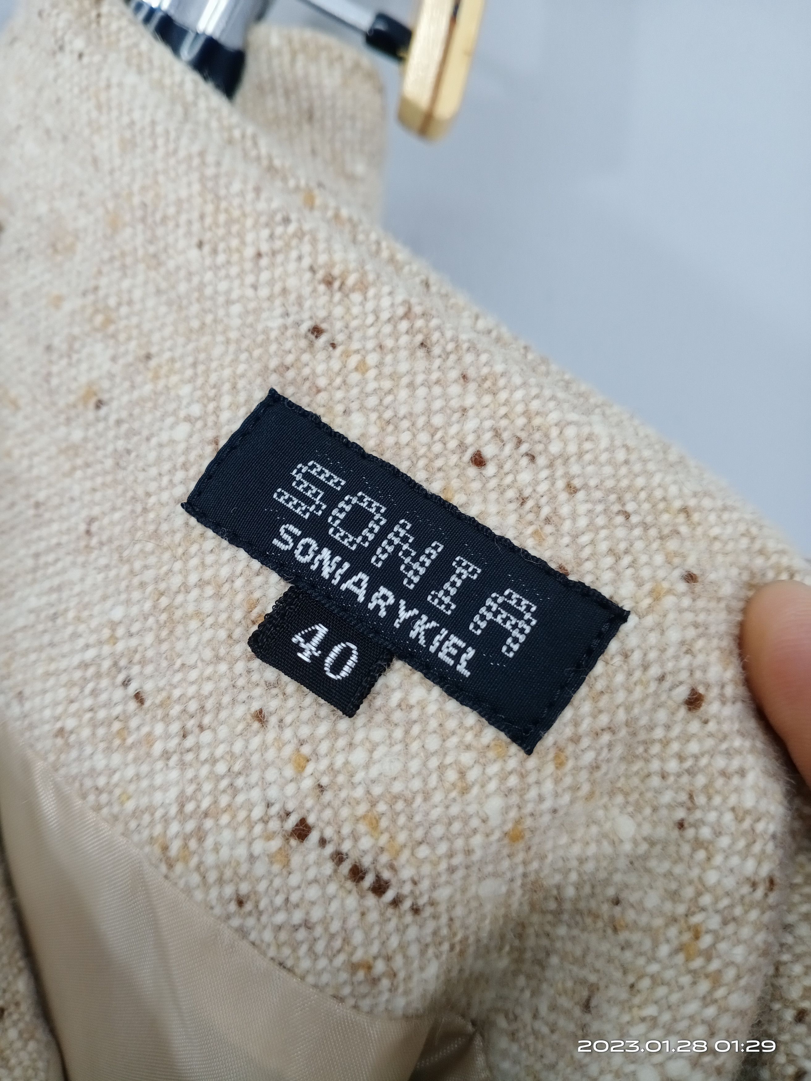 Designer × Sonia Rykiel 💥RARE💥Sonia By Sonia Rykiel Wool Midi Skirt Size 27" / US 4 / IT 40 - 10 Thumbnail