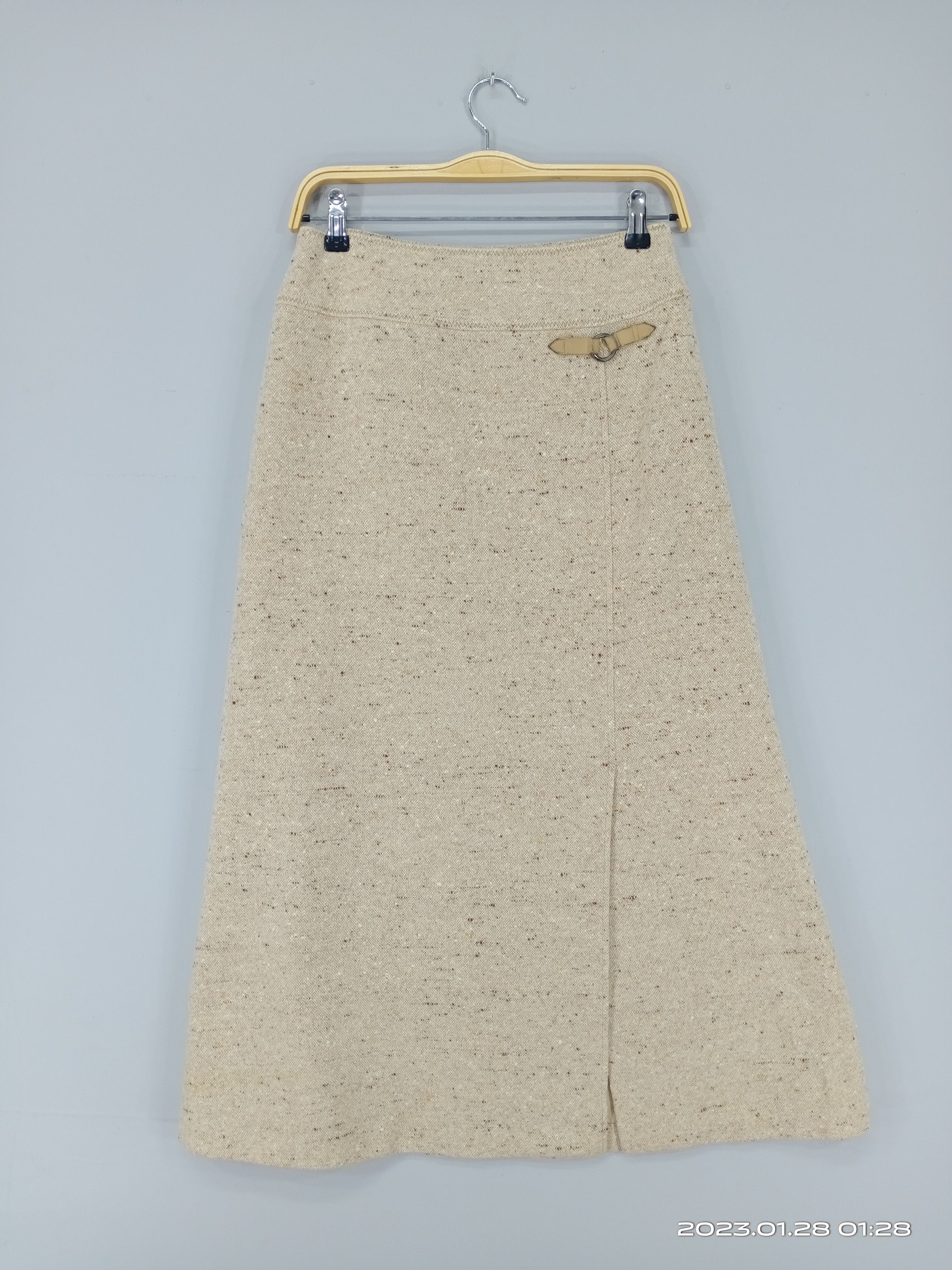 Designer × Sonia Rykiel 💥RARE💥Sonia By Sonia Rykiel Wool Midi Skirt Size 27" / US 4 / IT 40 - 7 Thumbnail