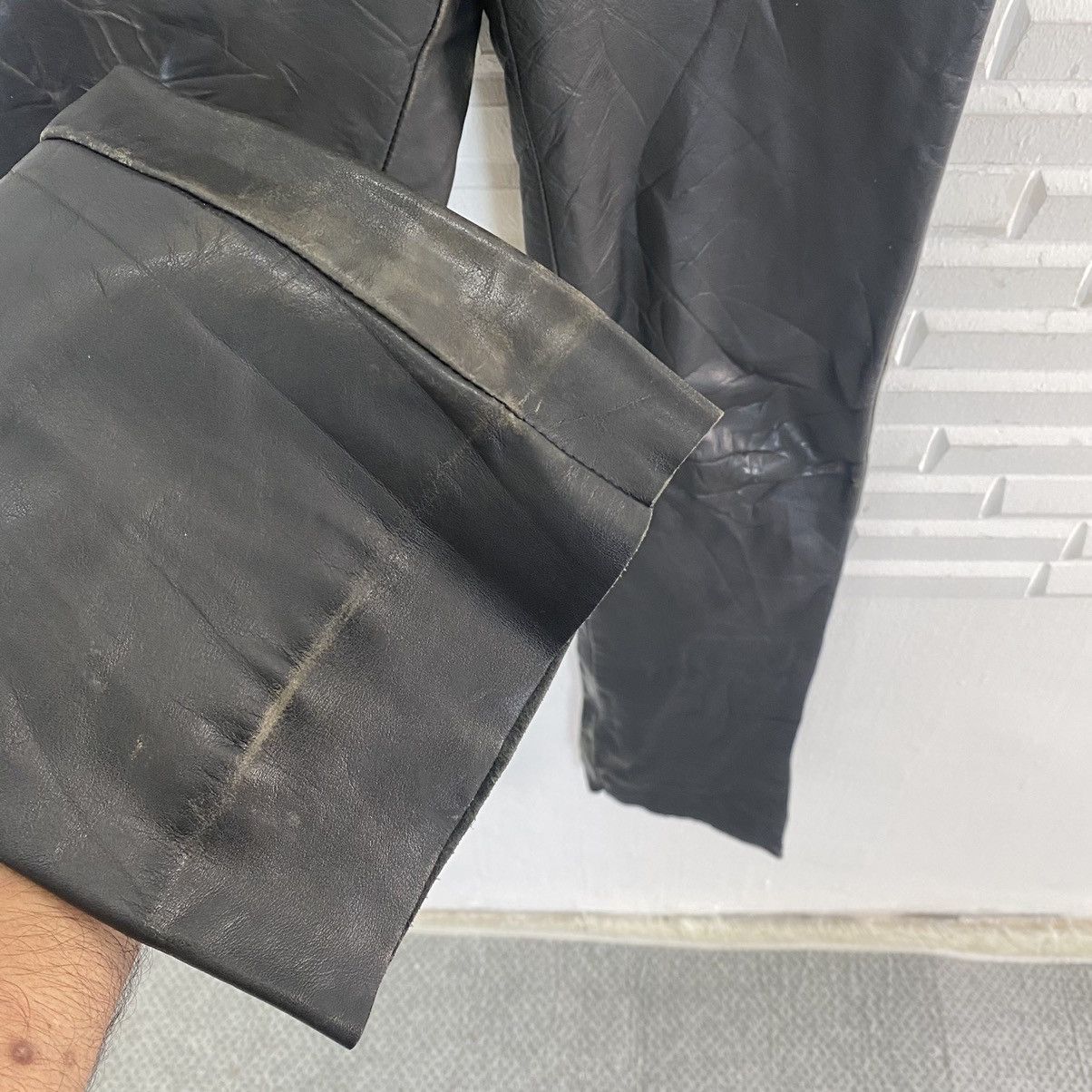 Leather × Schott 💥Schott N.Y.C Leather Pants Size 26 Size US 26 / EU 42 - 6 Thumbnail