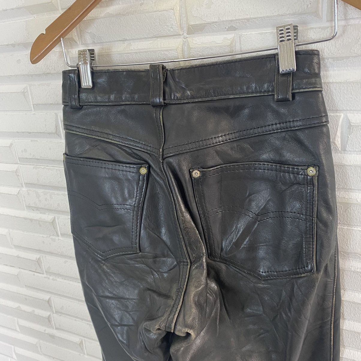 Leather × Schott 💥Schott N.Y.C Leather Pants Size 26 Size US 26 / EU 42 - 11 Thumbnail
