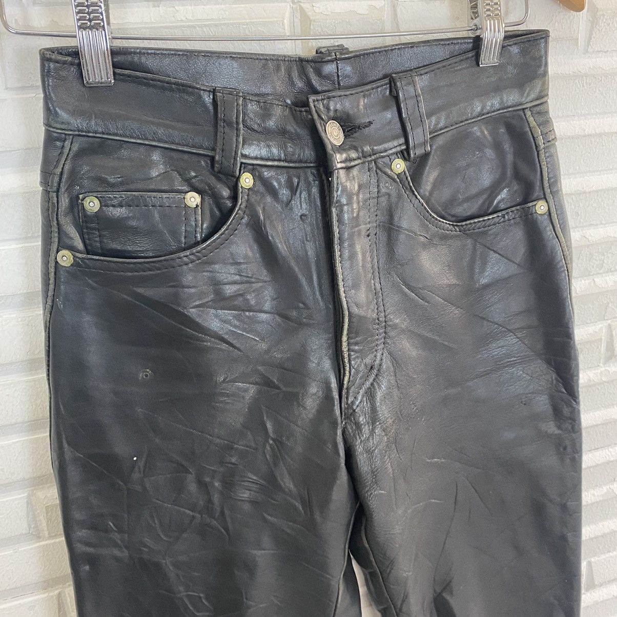 Leather × Schott 💥Schott N.Y.C Leather Pants Size 26 Size US 26 / EU 42 - 5 Thumbnail