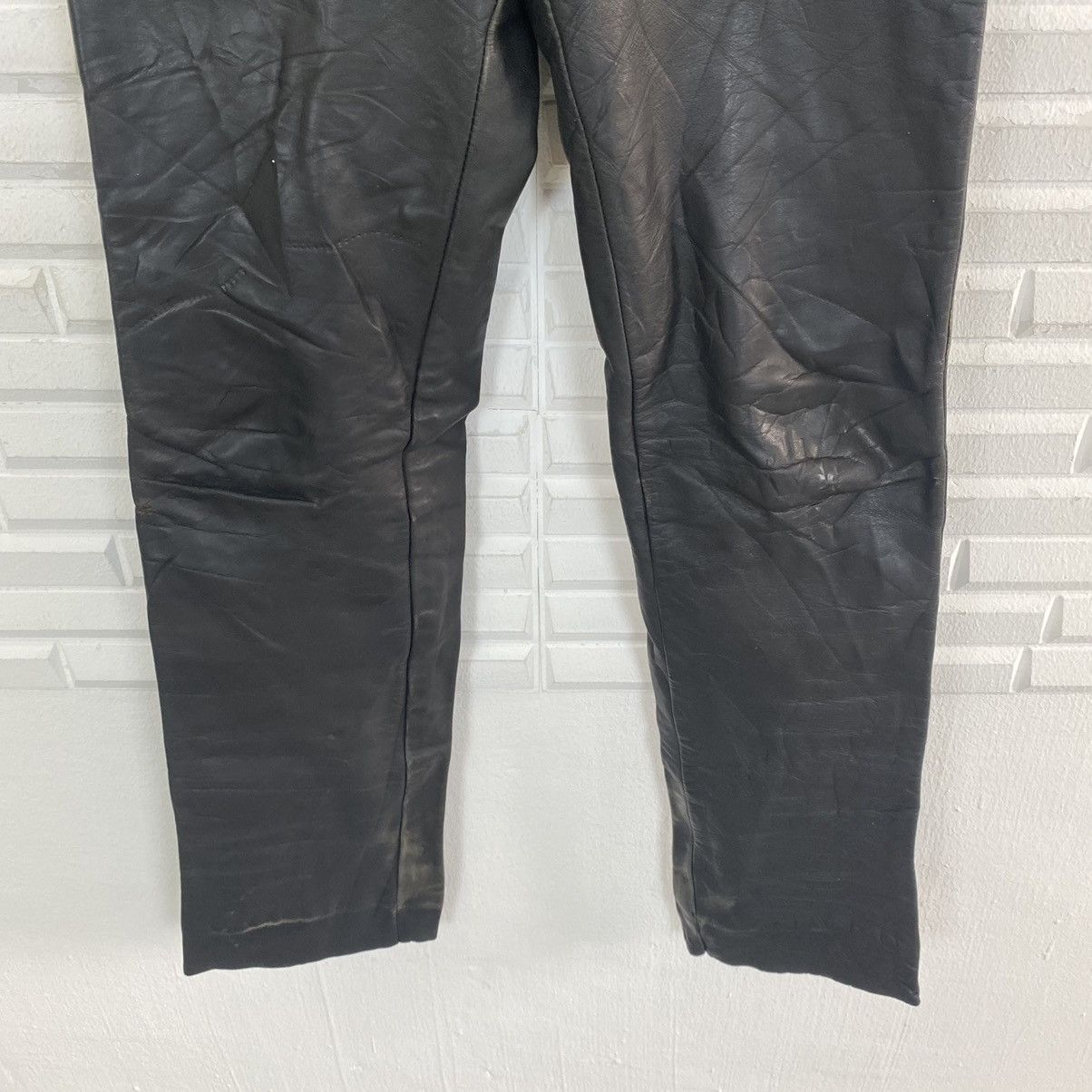 Leather × Schott 💥Schott N.Y.C Leather Pants Size 26 Size US 26 / EU 42 - 4 Thumbnail