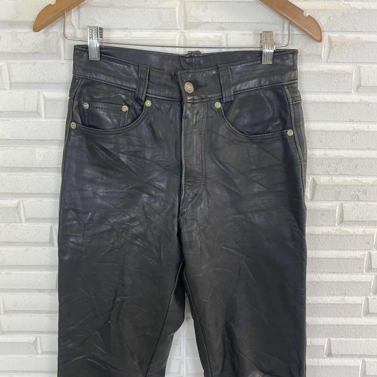 Leather × Schott 💥Schott N.Y.C Leather Pants Size 26 Size US 26 / EU 42 - 3 Thumbnail