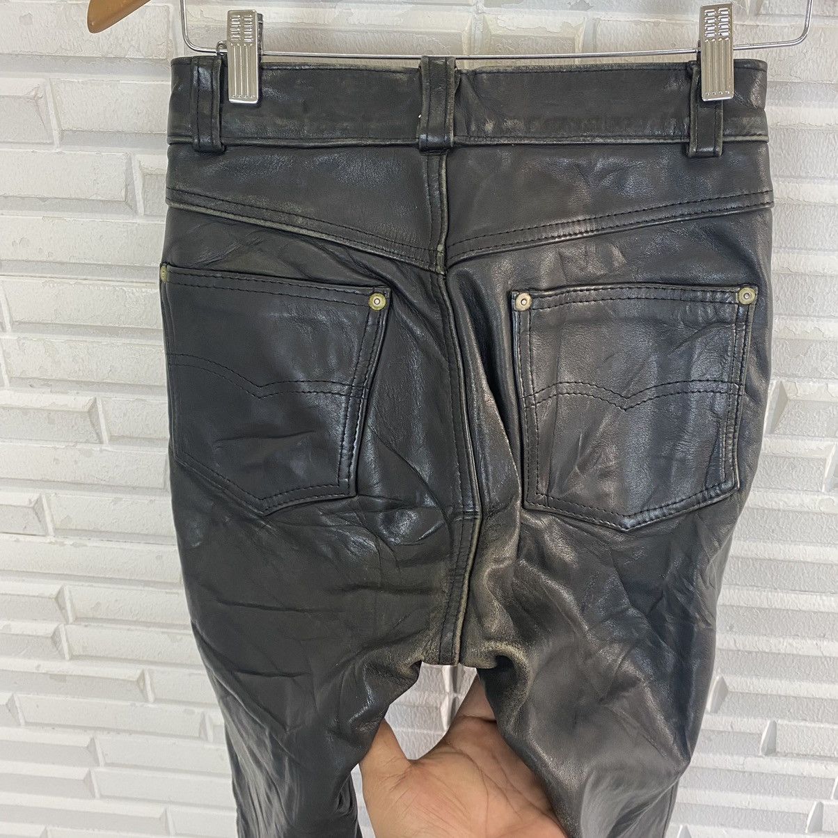 Leather × Schott 💥Schott N.Y.C Leather Pants Size 26 Size US 26 / EU 42 - 9 Thumbnail