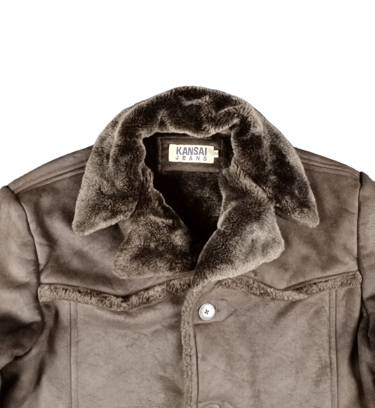 Japanese Brand 💥RARE💥Vintage Kansai Jeans Faux Fur Jacket Size US M / EU 48-50 / 2 - 5 Thumbnail