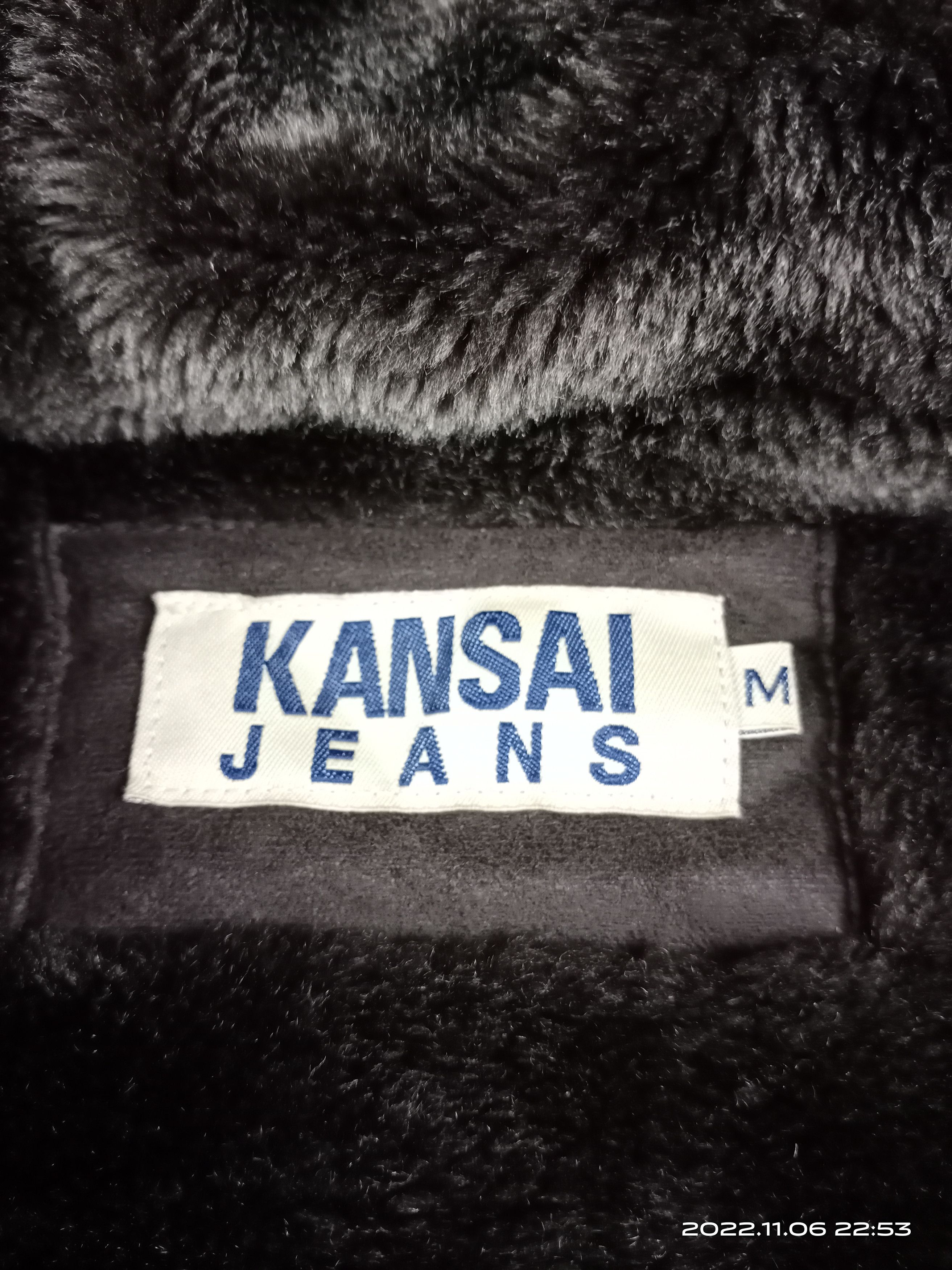 Japanese Brand 💥RARE💥Vintage Kansai Jeans Faux Fur Jacket Size US M / EU 48-50 / 2 - 9 Thumbnail
