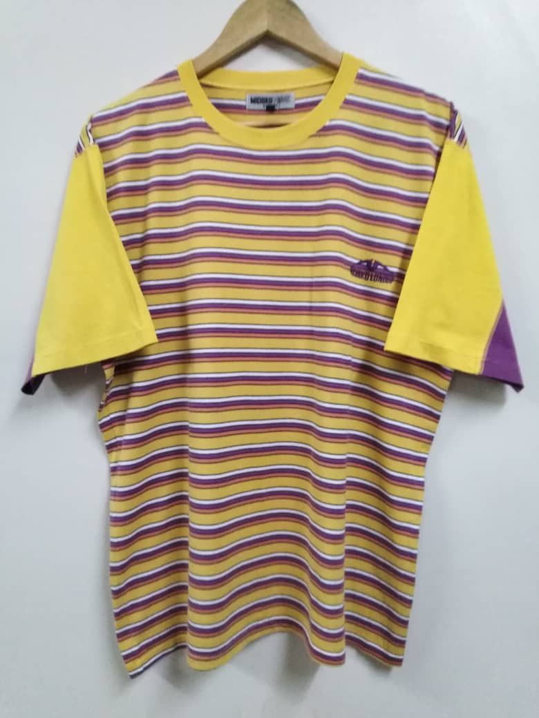 Michiko Koshino London Vintage Striped T Shirt Michiko Koshino London Size US L / EU 52-54 / 3 - 1 Thumbnail